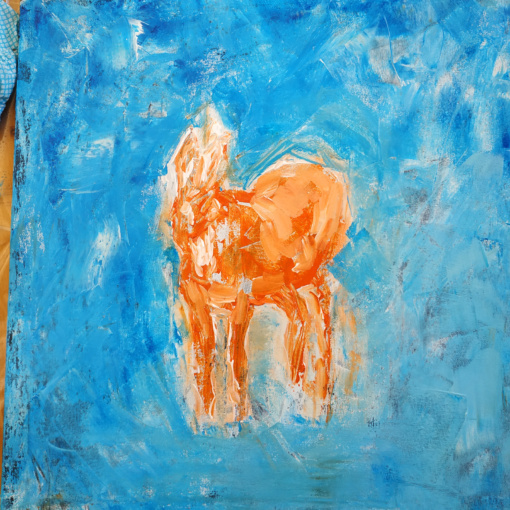 donkey, art work in progress,